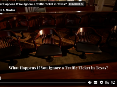 What Happens If You Ignore a Traffic Ticket in Texas?